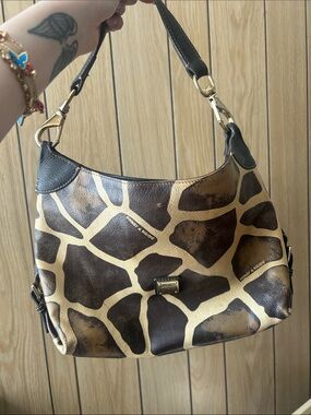 Dooney and Bourke giraffe print shoulder bag